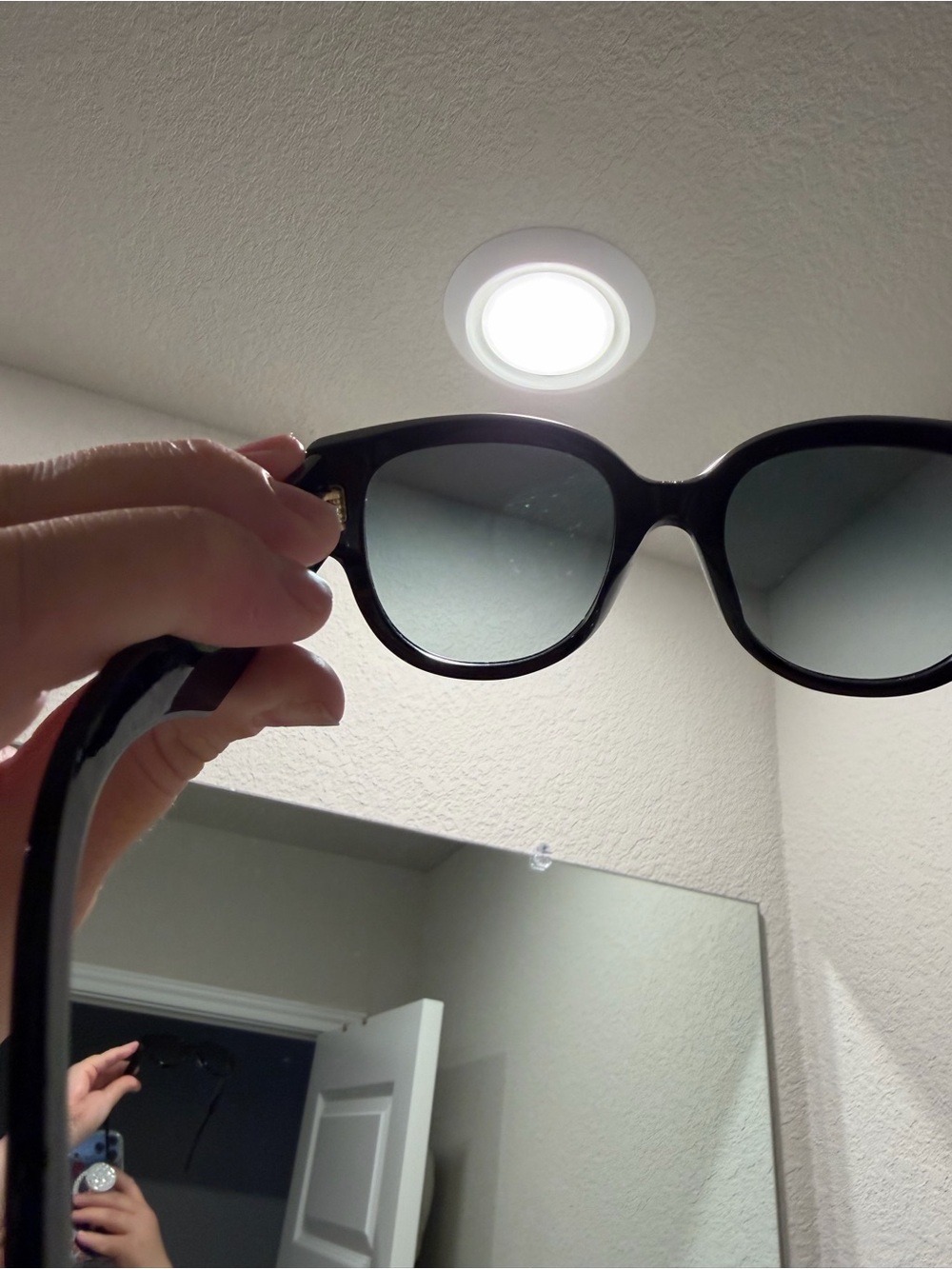 Christian Dior Black Oversized Sunglasses - Picture 5 of 9